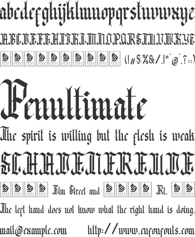 Pelysska font preview
