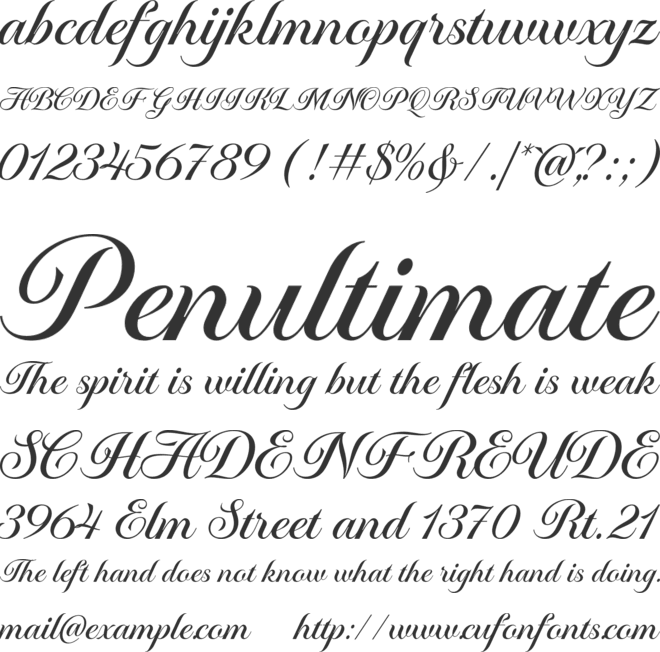 Runethia font preview