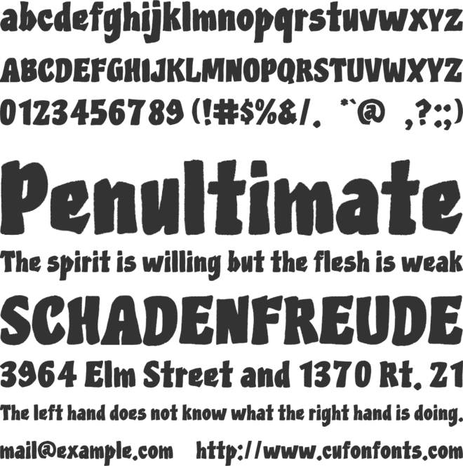Bros Pops font preview