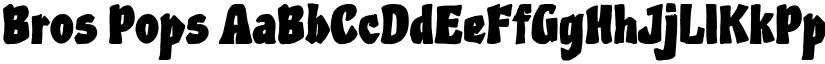 Bros Pops font download