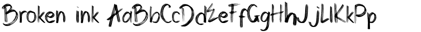 Broken ink font download