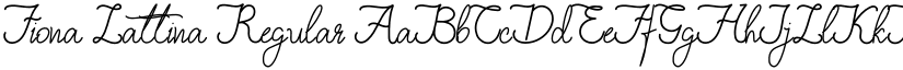 Fiona Lattina Regular font