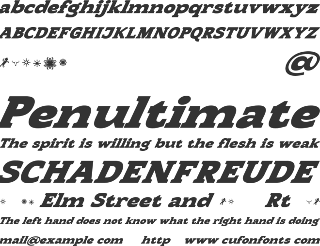 Berskal Personal Use font preview