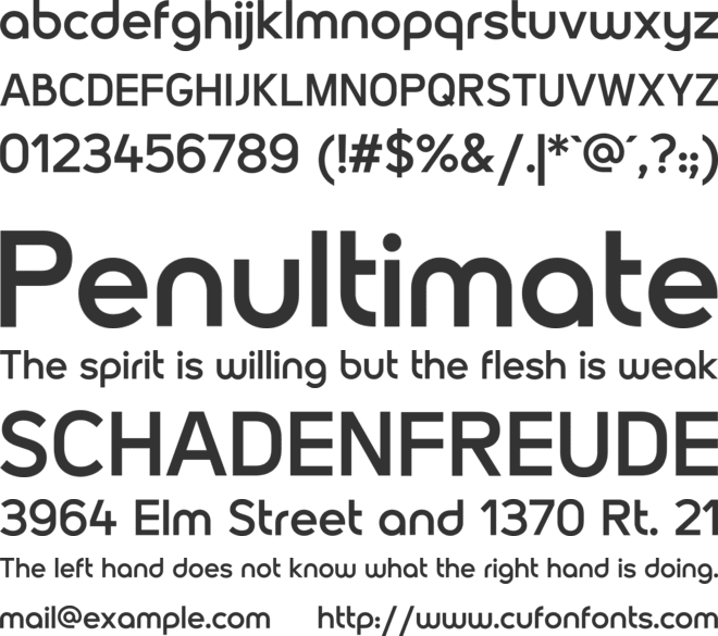 Vacuum font preview