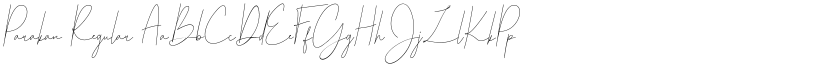 Parakan Regular font