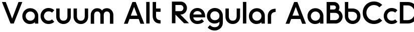 Vacuum Alt Regular font