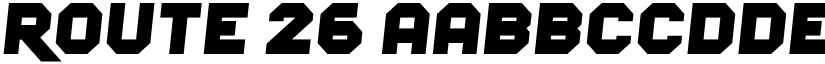 Route 26 font