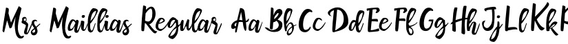 Mrs Maillias font download