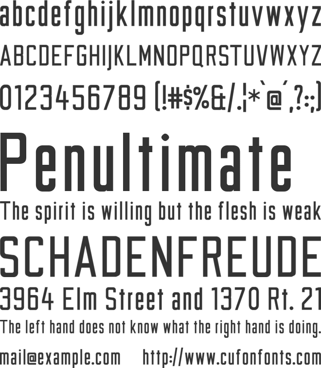 Grabstein font preview