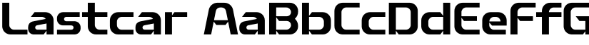 Lastcar font