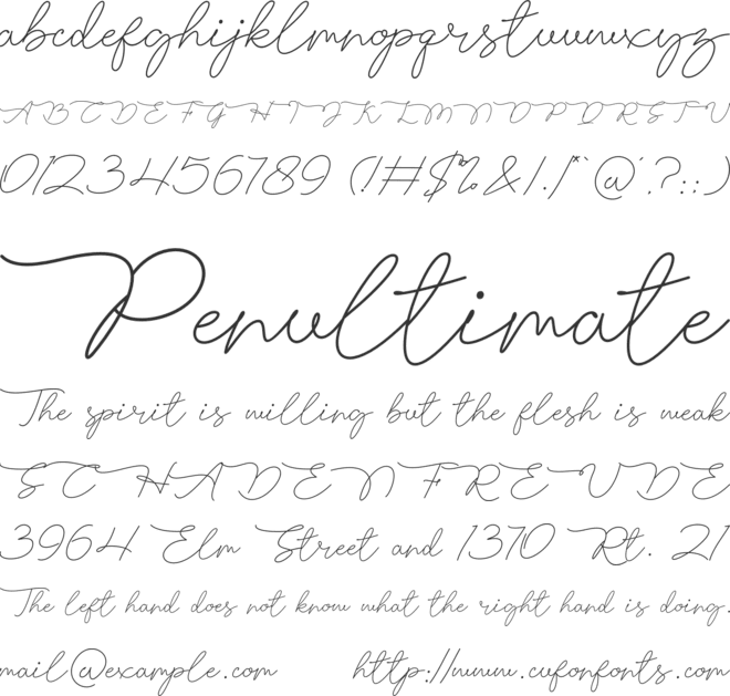 Jalry font preview