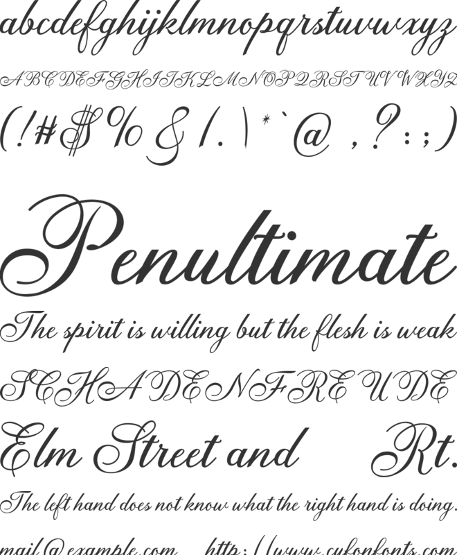 Anatomia Free font preview