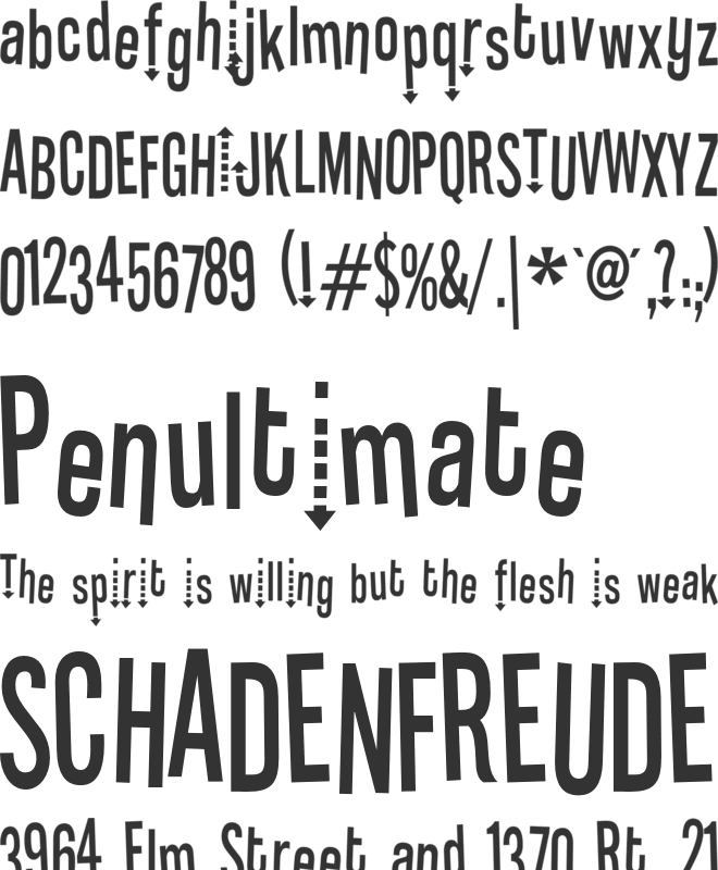 Radiofidelic font preview