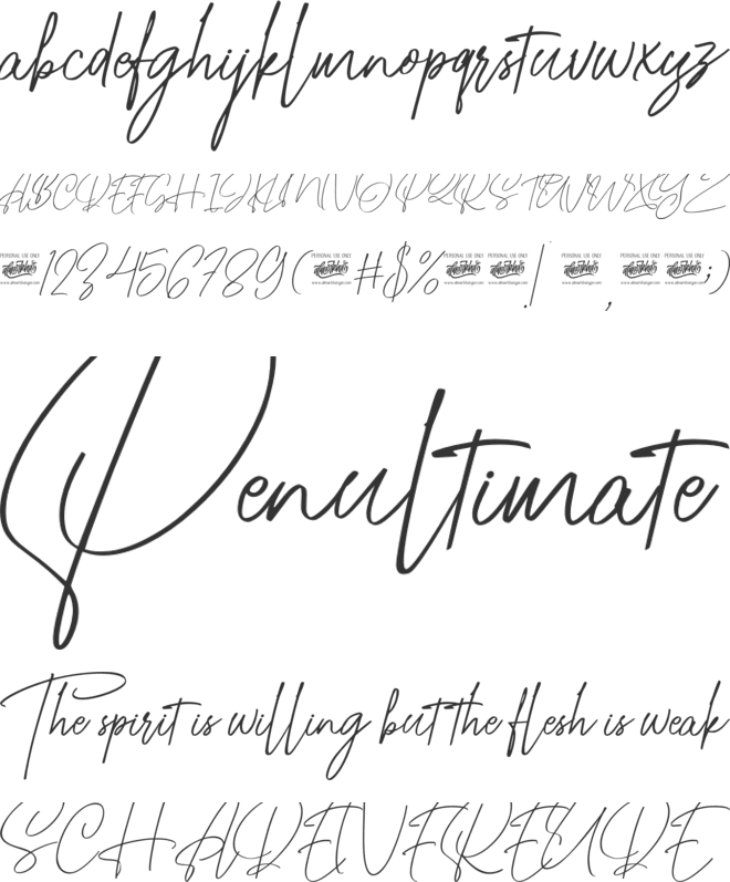 Ristock font preview