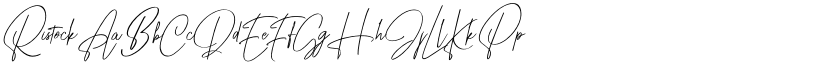 Ristock font