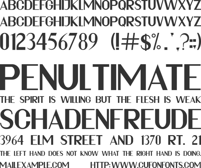 ALYSHEN font preview