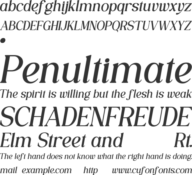 ASTREVA font preview