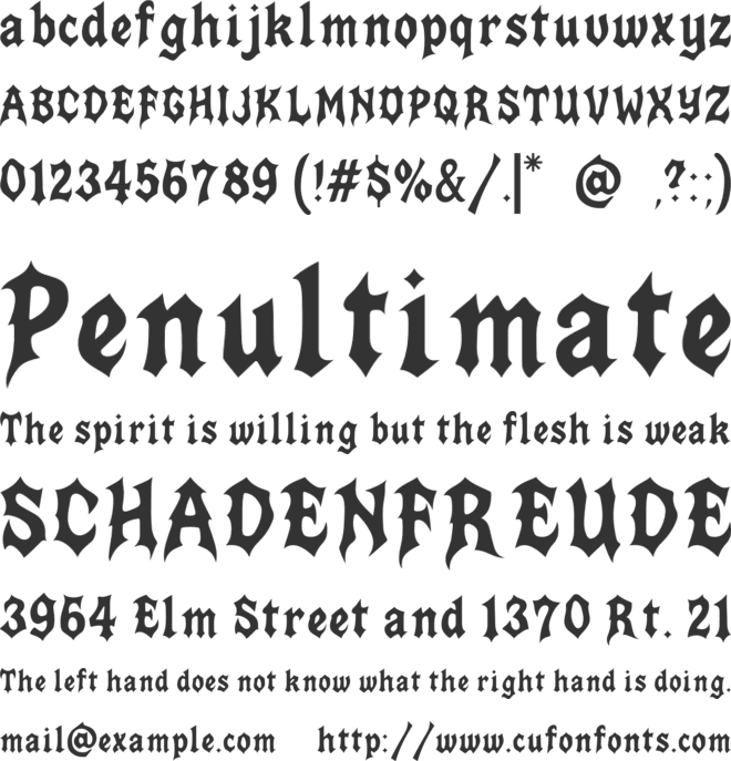Eragoti font preview
