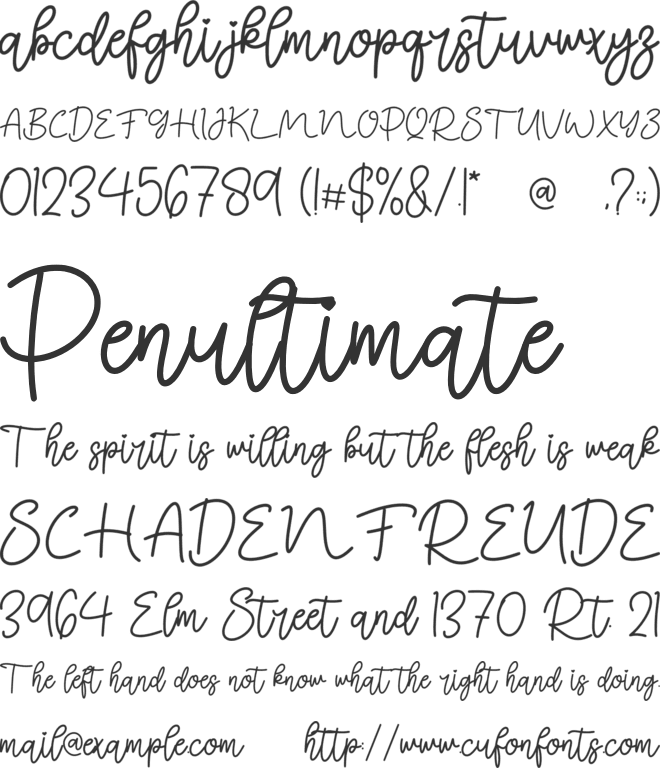 Delighful font preview