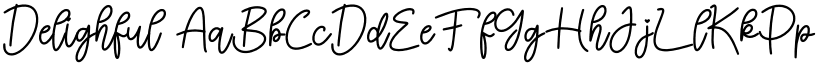 Delighful font