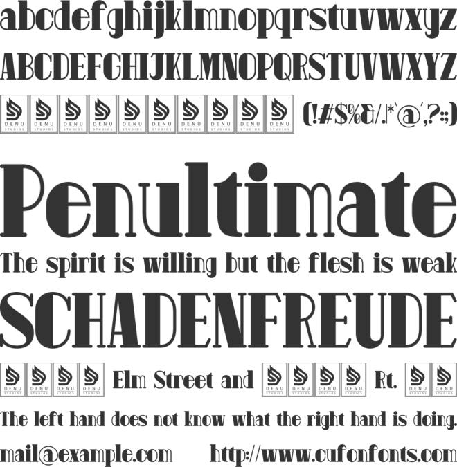 Pitolia font preview