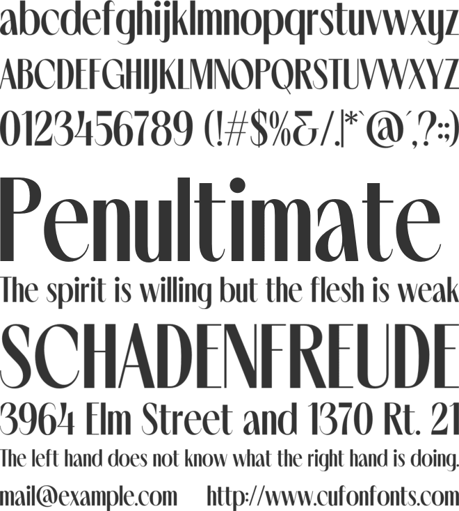 Noserta font preview