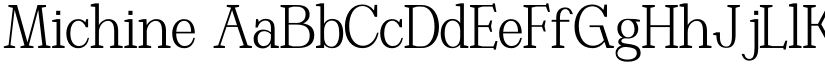 Michine font download