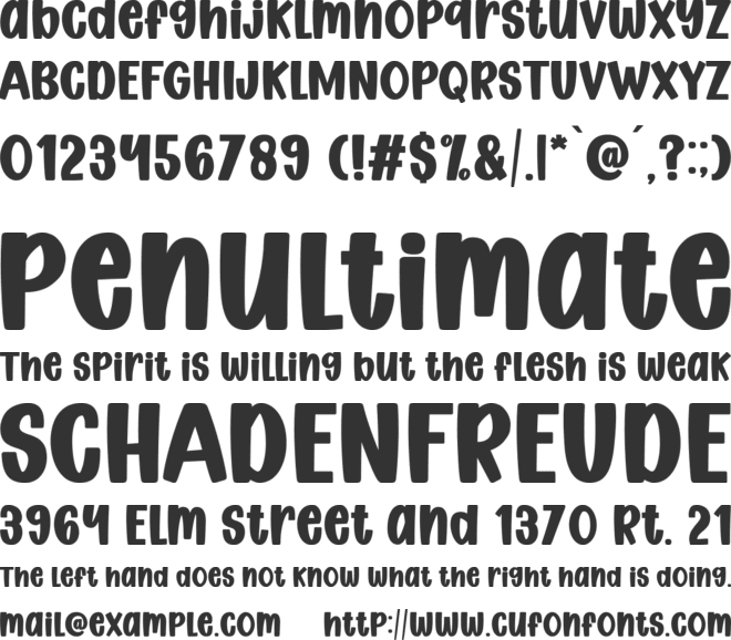 Butter Honey font preview