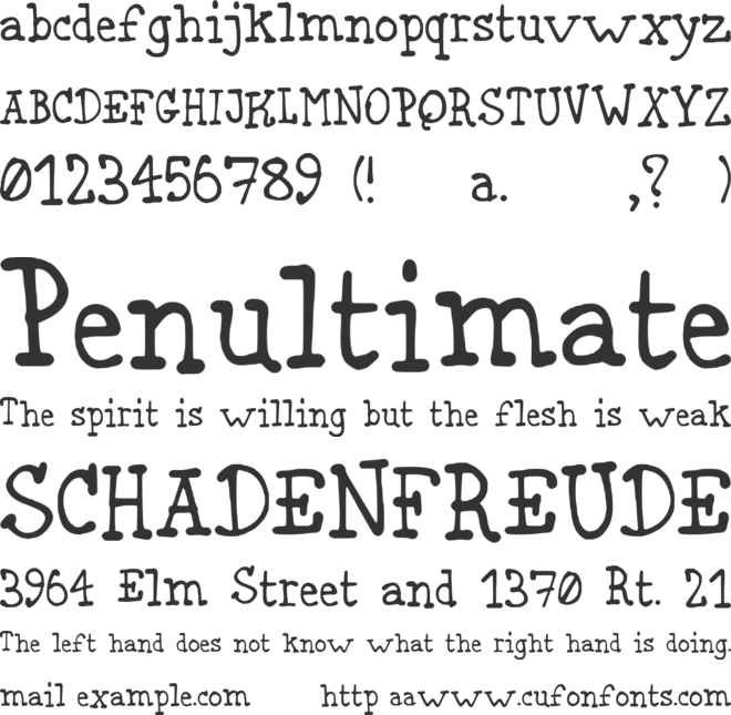 kuhne Motta font preview