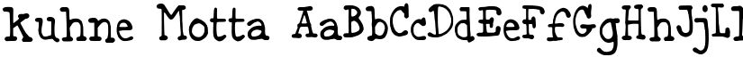 kuhne Motta font
