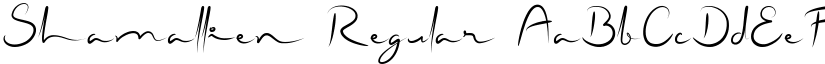 Shamallien Regular font