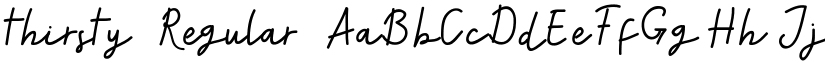 thirsty font download