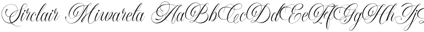 Sirclair Miwareta font download