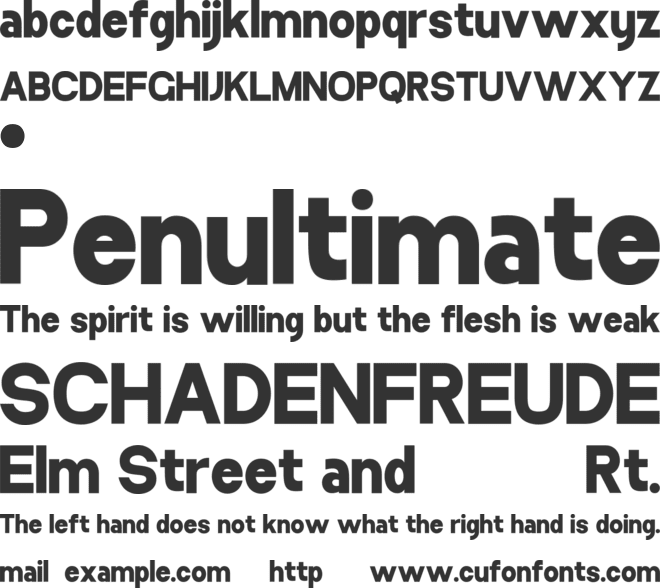 HEZBA font preview