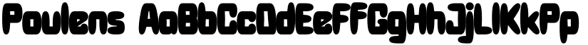 Poulens font download