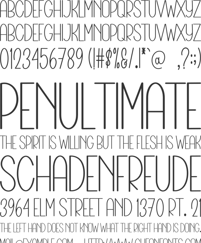 Good Teacher font preview