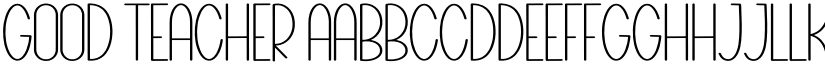 Good Teacher font