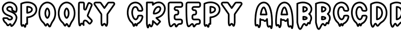 Spooky Creepy font download