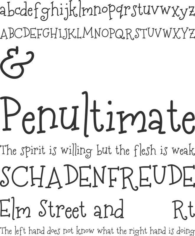 MerryNBright font preview