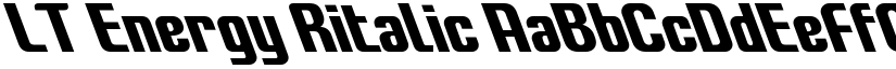 LT Energy Ritalic font