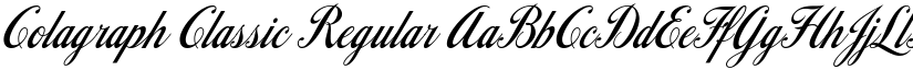 Colagraph Classic Regular font