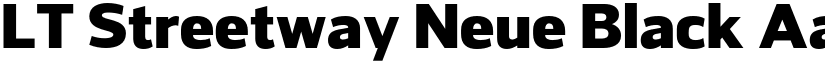 LT Streetway Neue Black font