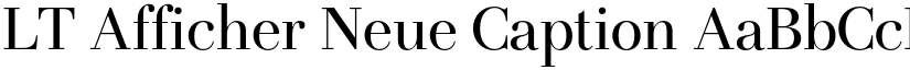 LT Afficher Neue Caption font