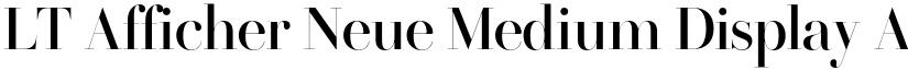 LT Afficher Neue Medium Display font
