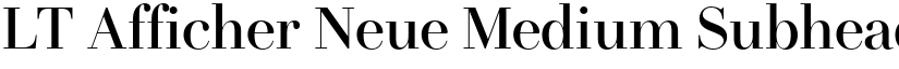 LT Afficher Neue Medium Subhead font