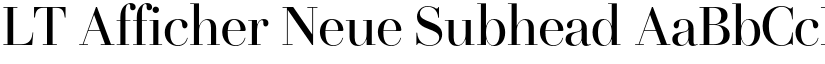 LT Afficher Neue Subhead font