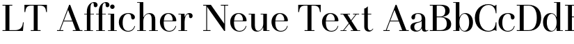 LT Afficher Neue Text font