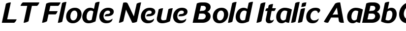 LT Flode Neue Bold Italic font