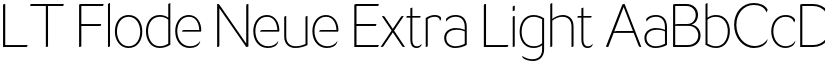 LT Flode Neue Extra Light font