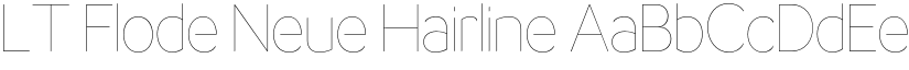 LT Flode Neue Hairline font
